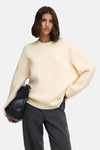 Pull col rond beige - JDY