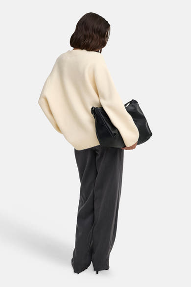 Pull col rond beige - JDY