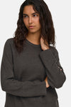 Pull col rond brun - ONLY®