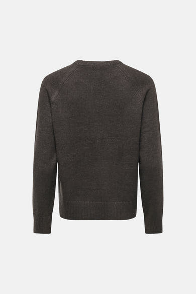 Pull col rond brun - ONLY®