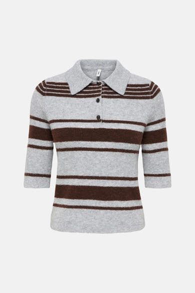 Trui met V-hals grijs - ONLY®