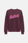 Sweat col rond bordeaux - ONLY®