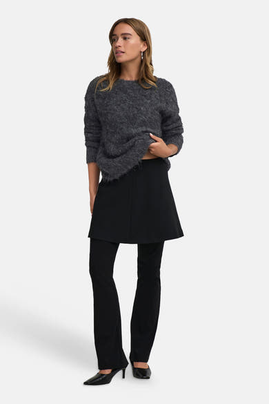 Pull col rond gris - JDY