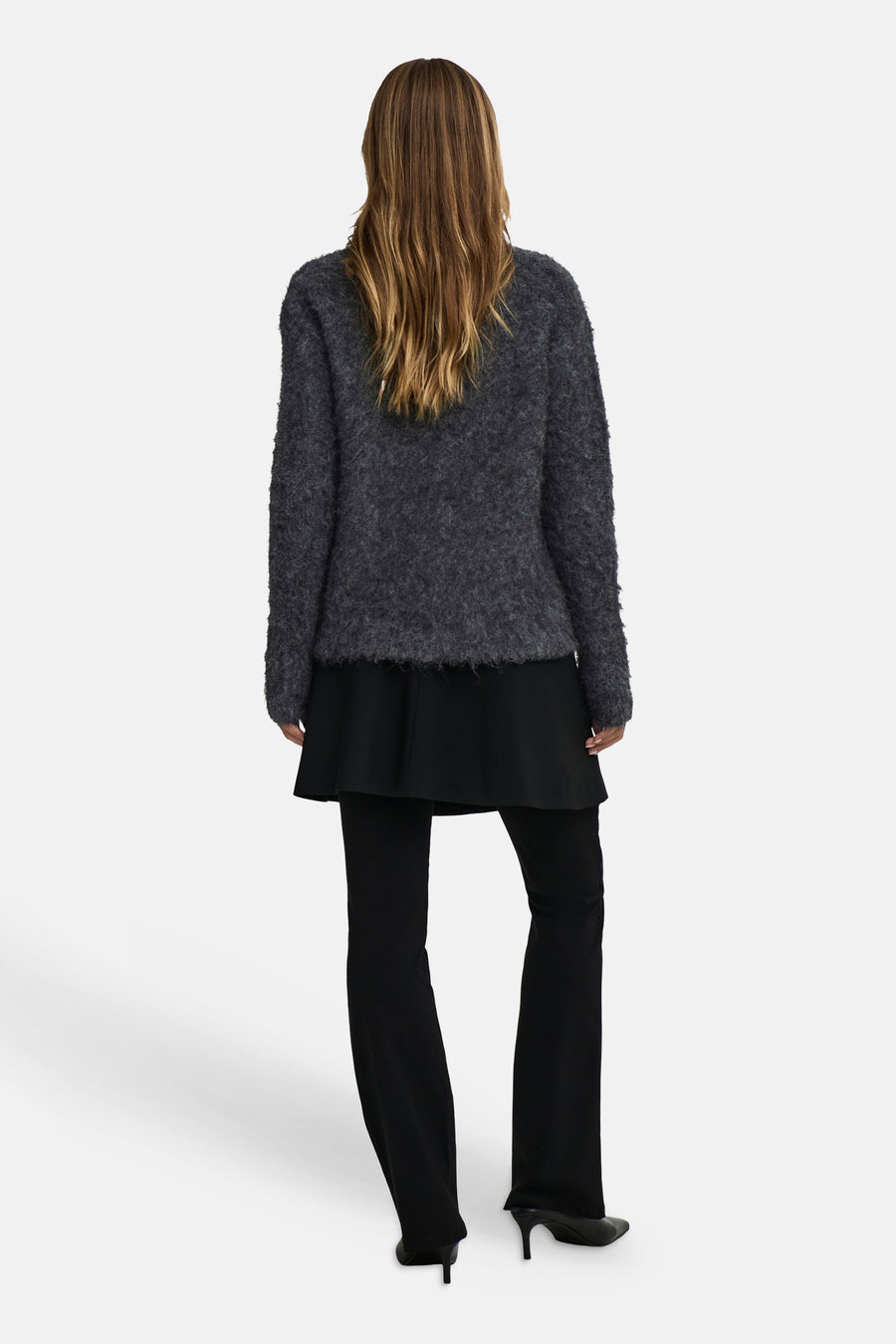 Pull col rond gris - JDY