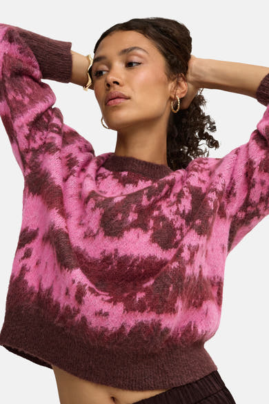 Pull col rond multicolore - JDY