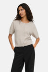 Dames tops pull korte mouw beige - JDY