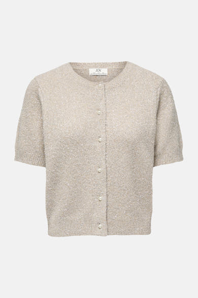 Dames tops pull korte mouw beige - JDY