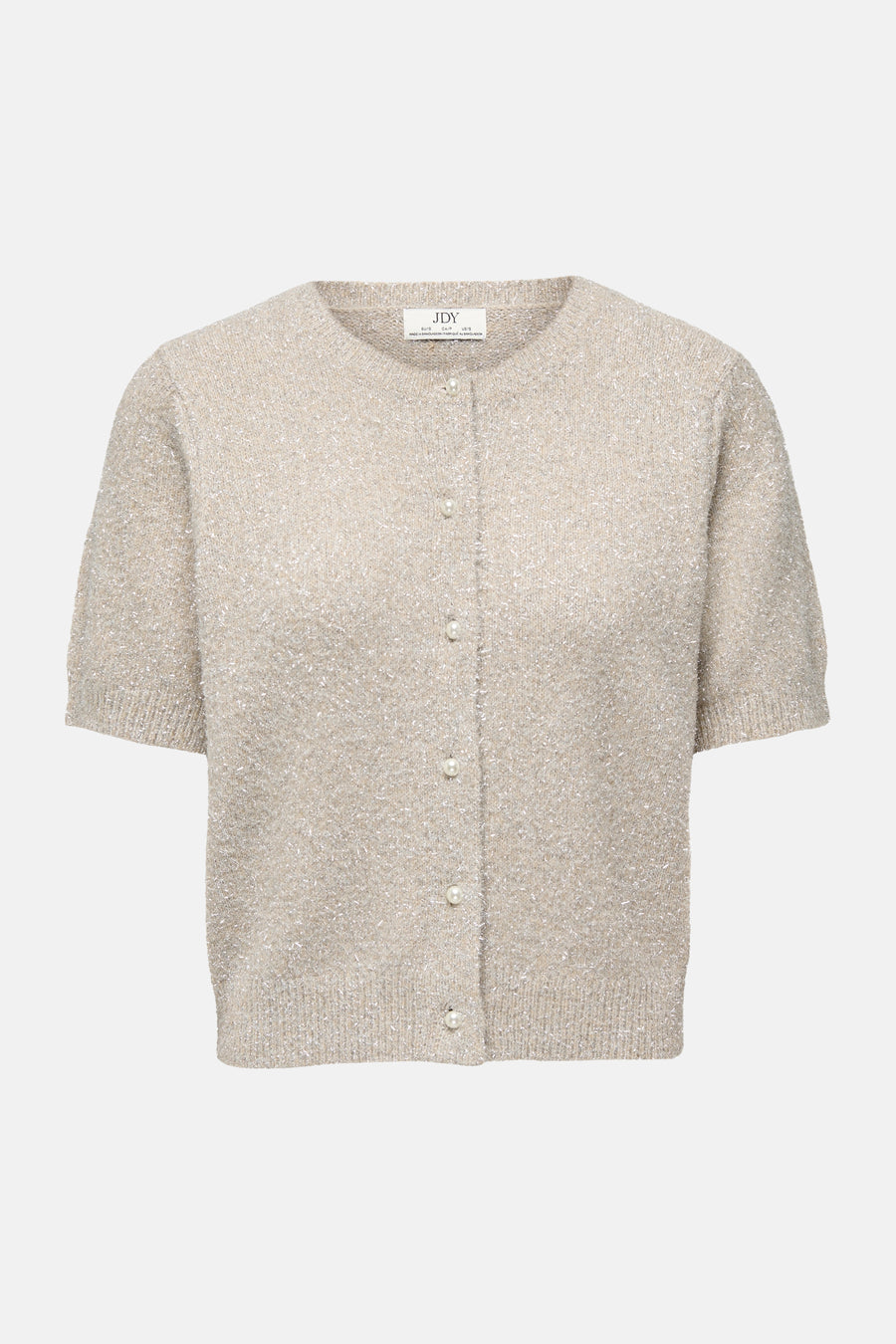 Dames tops pull korte mouw beige - JDY