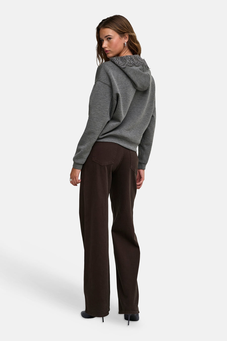 Sweater met kap grijs - ONLY®