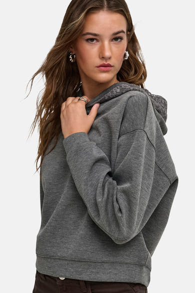 Sweater met kap grijs - ONLY®