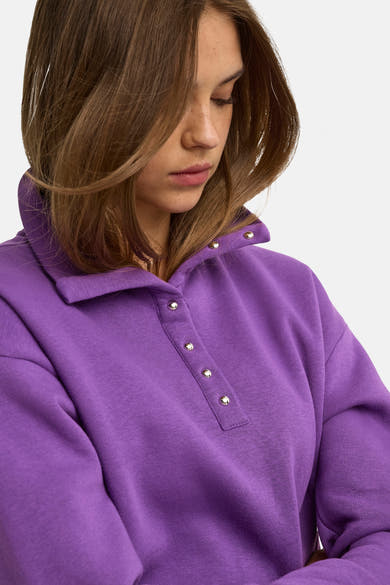 Sweat col rond mauve - ONLY®