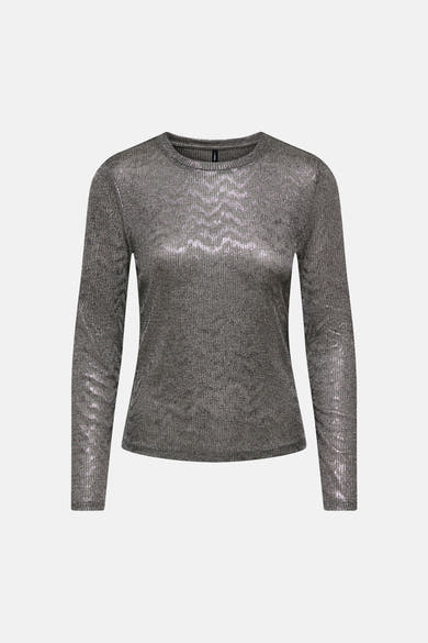Top uni manches longues gris - ONLY®