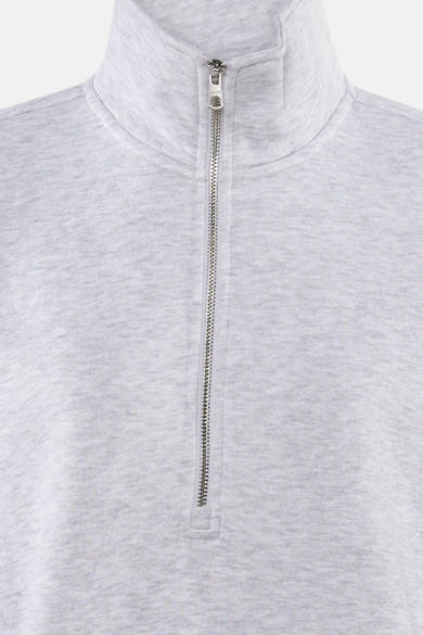 Sweat col O - Light Grey Melange