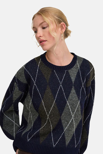 Trui met ronde hals blauw - ONLY®