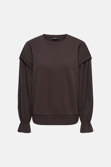 Sweat col rond brun - ONLY®