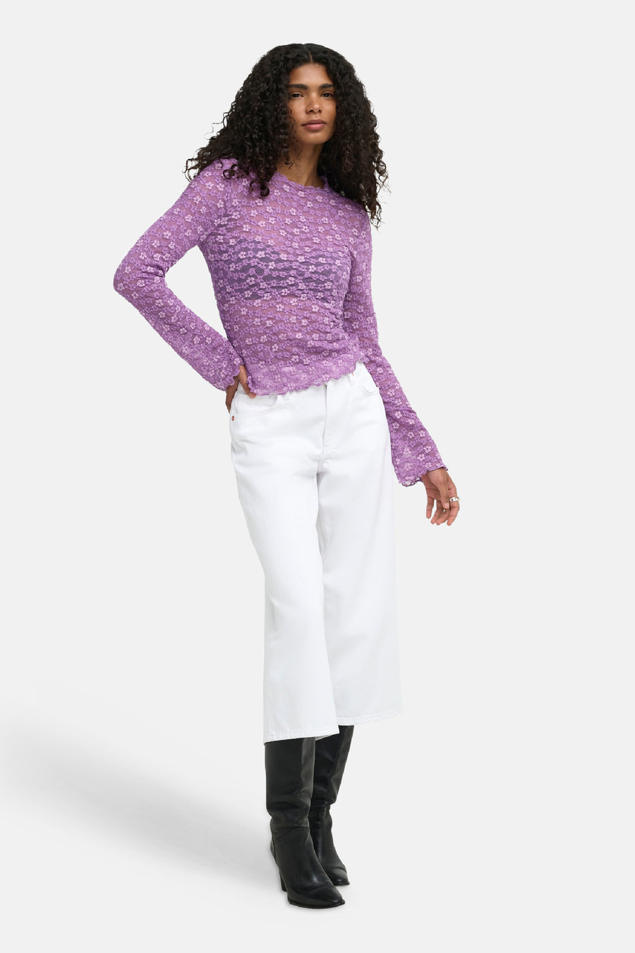 T-shirt (manches longues) mauve - ONLY®
