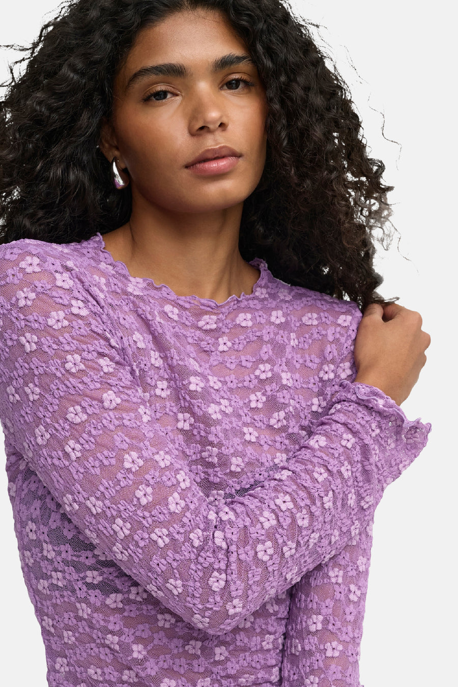 T-shirt (manches longues) mauve - ONLY®
