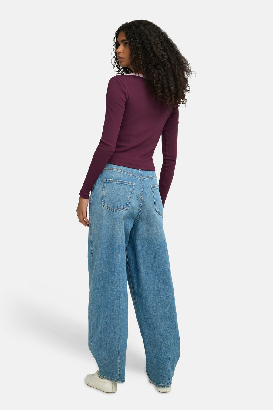 Top uni manches longues rouge - ONLY®