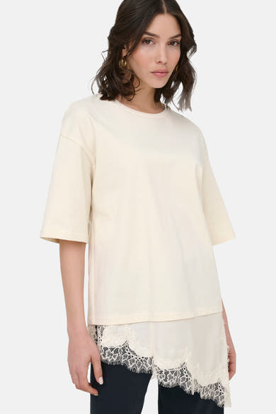 T-shirt à manches courtes - Egret