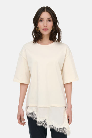 T-shirt à manches courtes - Egret