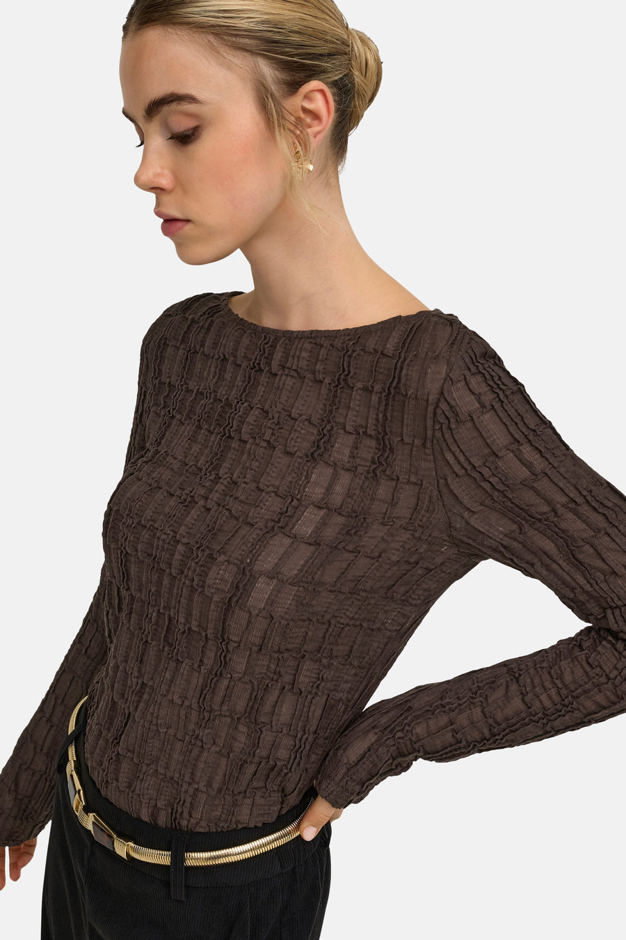 Top (lange mouwen) bruin - ONLY®
