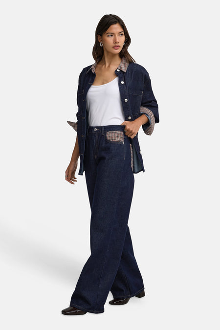 Jean large dark blue denim - ONLY®