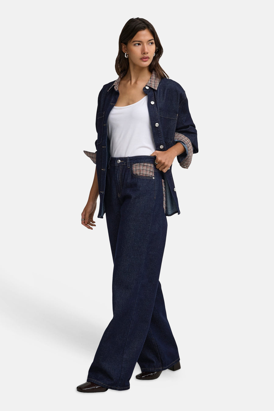 Jean large dark blue denim - ONLY®