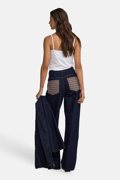 Jean large dark blue denim - ONLY®
