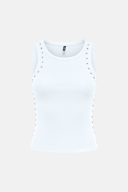 Dames tops top zonder mouwen wit - ONLY®