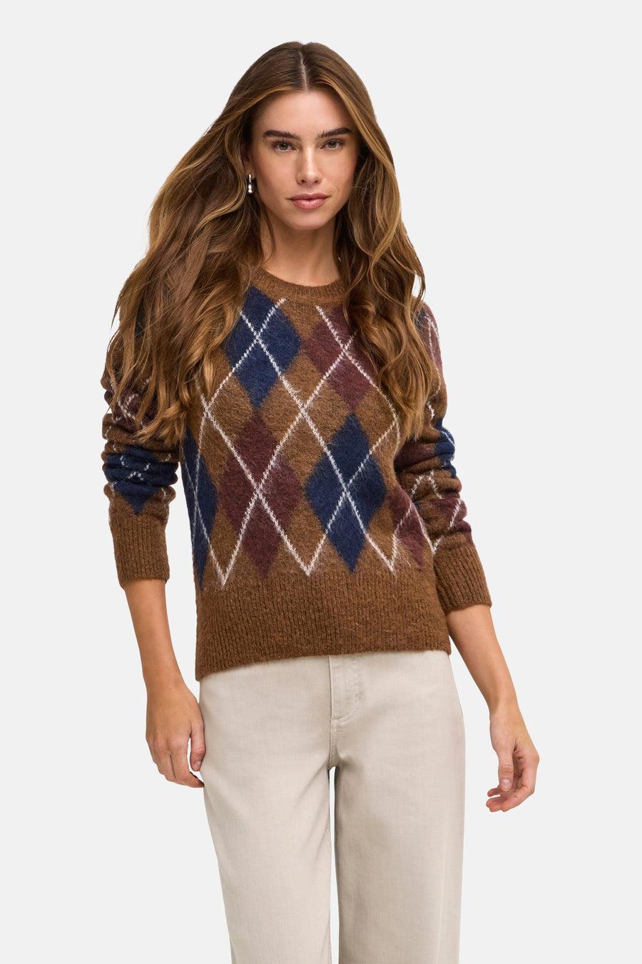Pull col rond multicolore - JDY