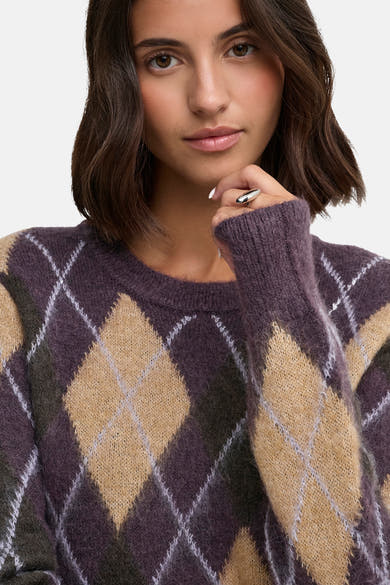 Trui met ronde hals multicolor - JDY