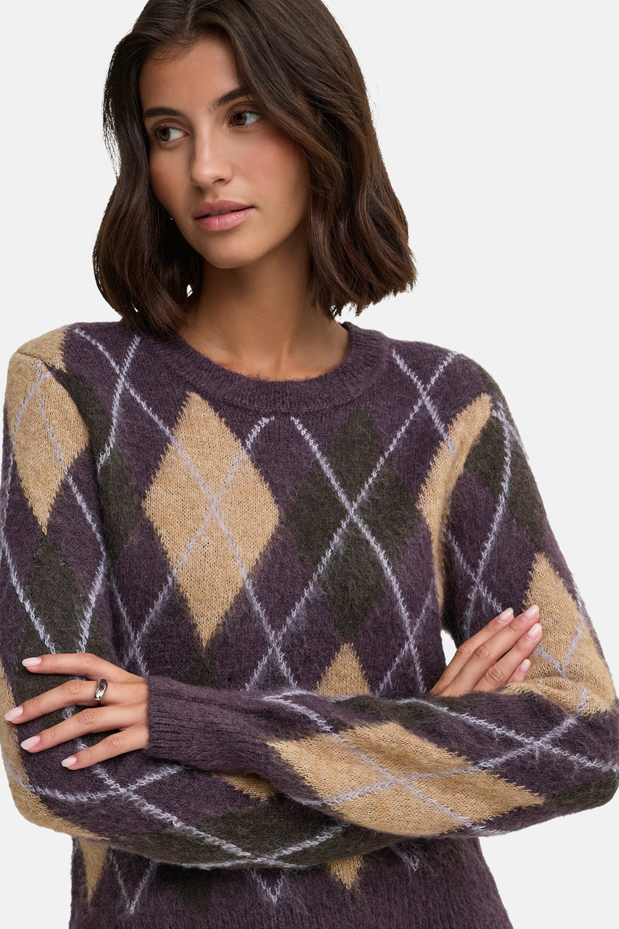 Trui met ronde hals multicolor - JDY