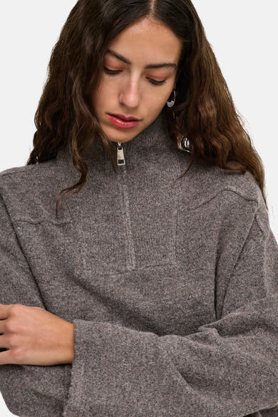 Sweater met ronde hals bruin - ONLY®