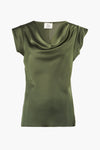 Blouse met korte mouwen - blauw