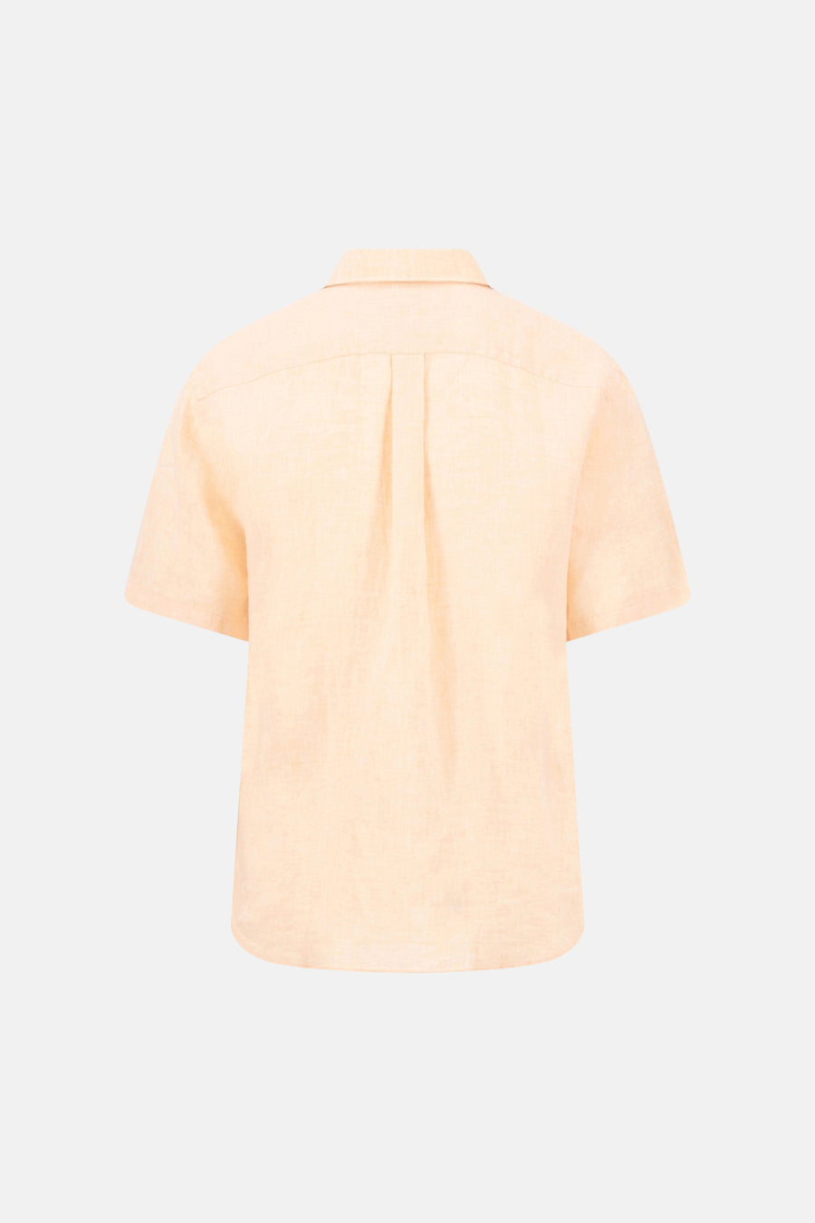 Chemise orange à manches courtes de FYNCH-HATTON, avec pli au dos et texture finement tissée.