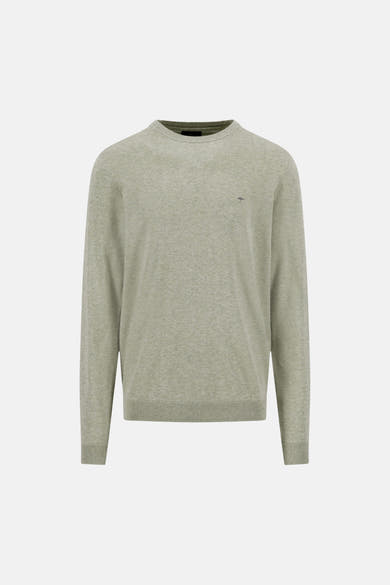 Pull O-hals - beige