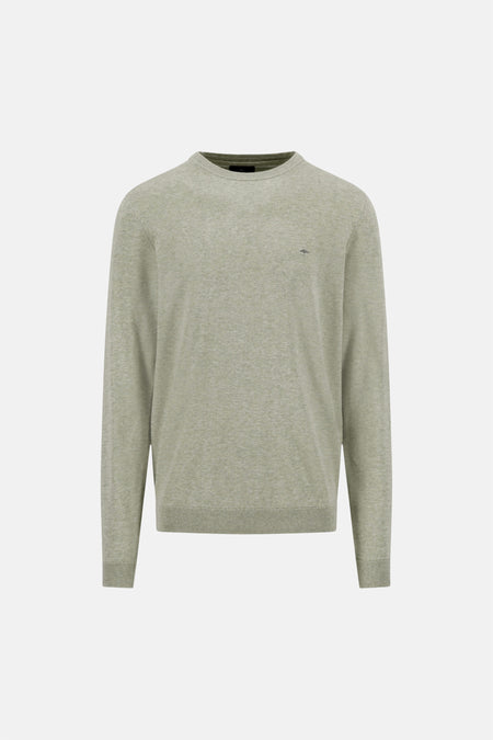 Pull O-hals - beige