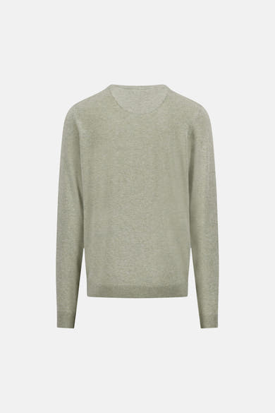 Pull O-hals - beige