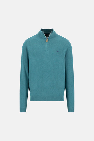 Pull met rolkraag - green