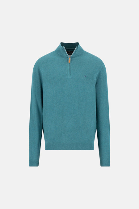 Pull met rolkraag - green