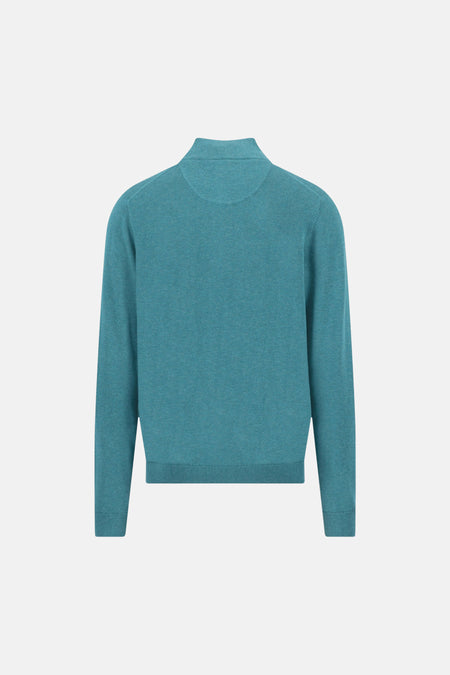 Pull met rolkraag - green