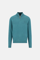 Pull met rolkraag - green