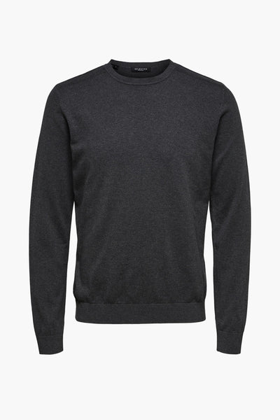 Trui met ronde hals Grijs - SELECTED