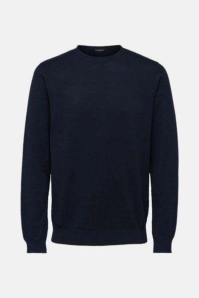 Trui met ronde hals Blauw - SELECTED
