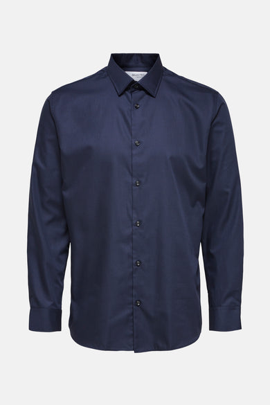 Hemd met lange mouwen - blauw