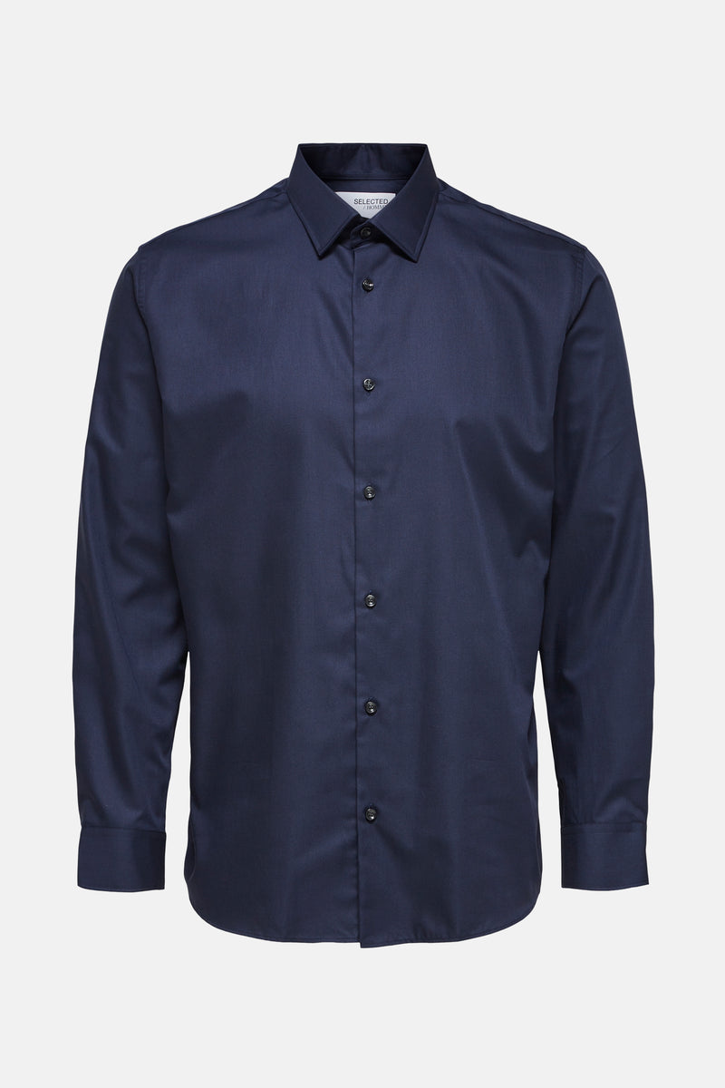 Hemd met lange mouwen - blauw