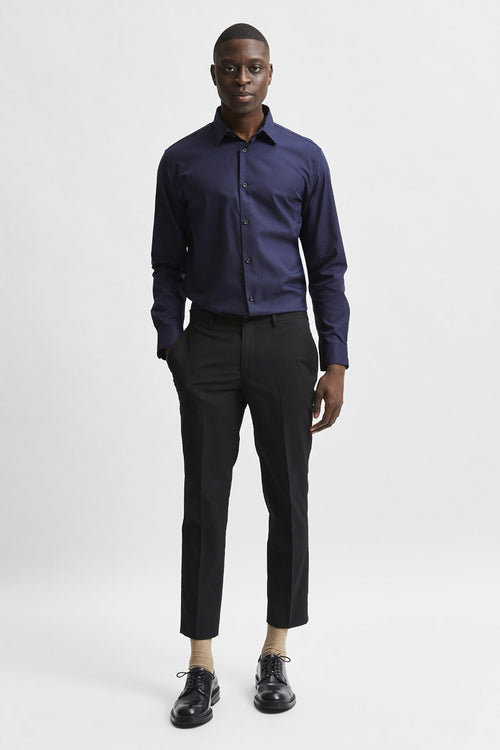 Hemd met lange mouwen - blauw