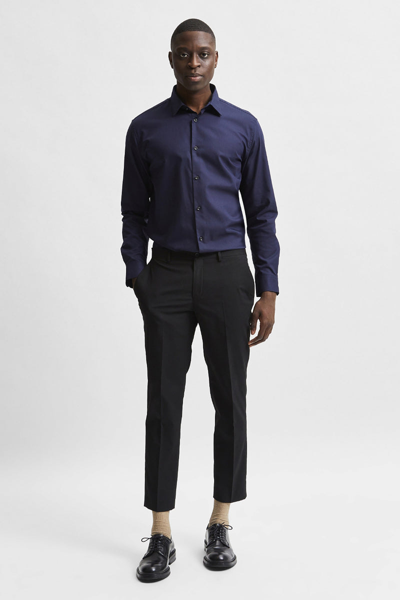 Hemd met lange mouwen - blauw