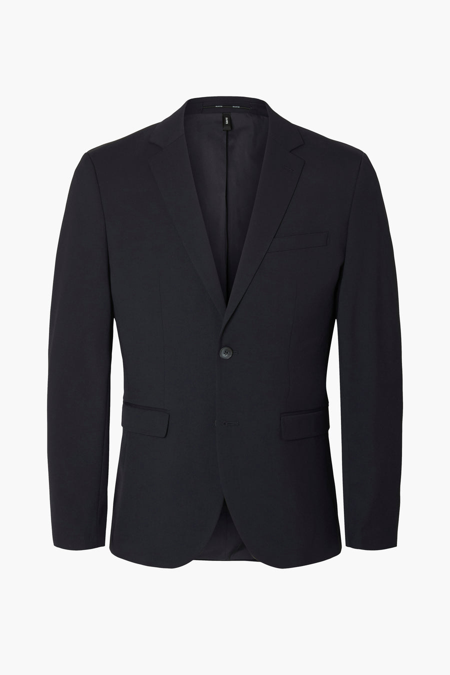 Blazer bleu van SELECTED, avec poche poitrine et fermeture boutonnée.
