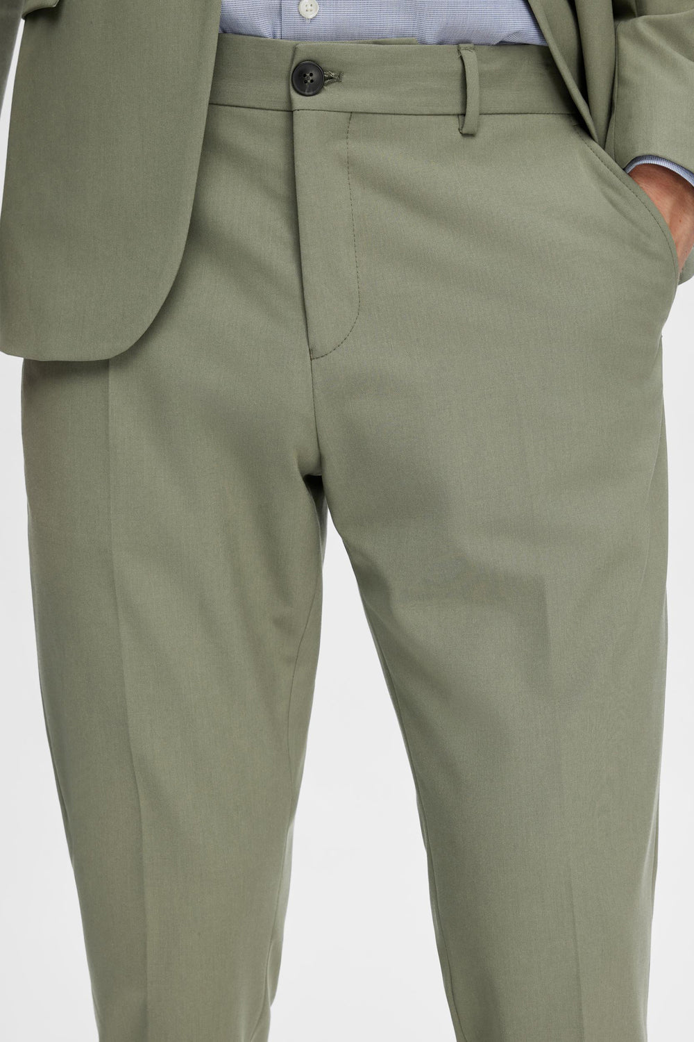 Pantalon de costume Vert - SELECTED